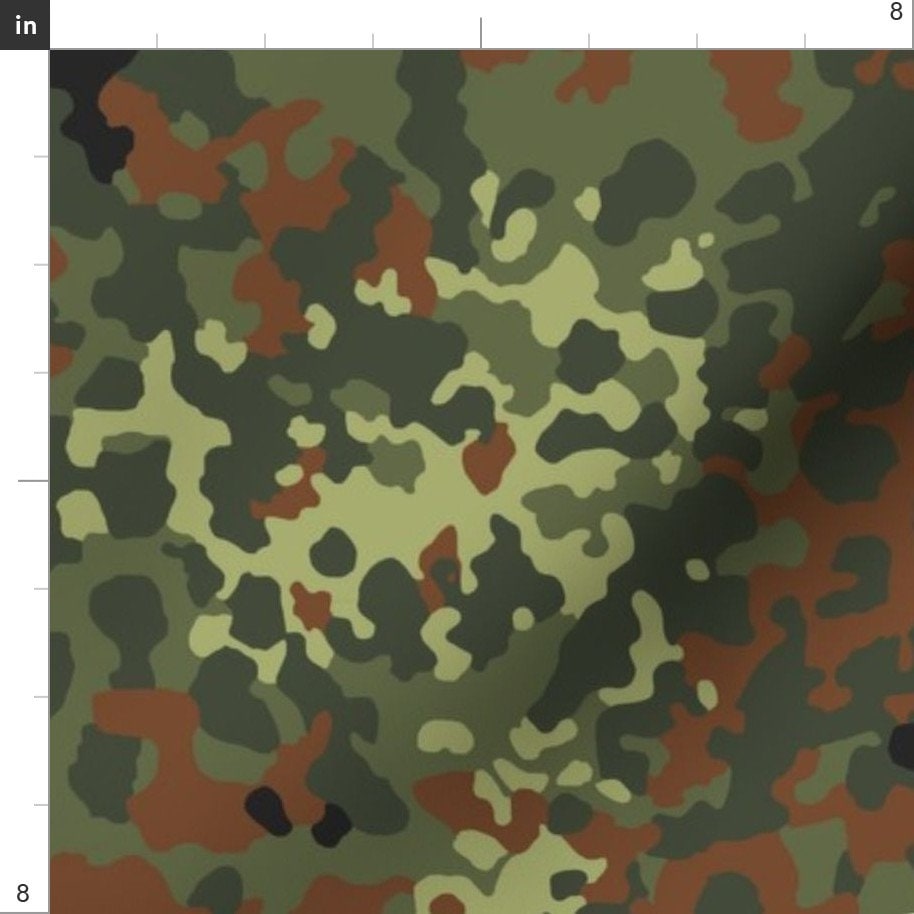 German Camo Fabric Camo by Ricraynor German Camouflage Etsy UK