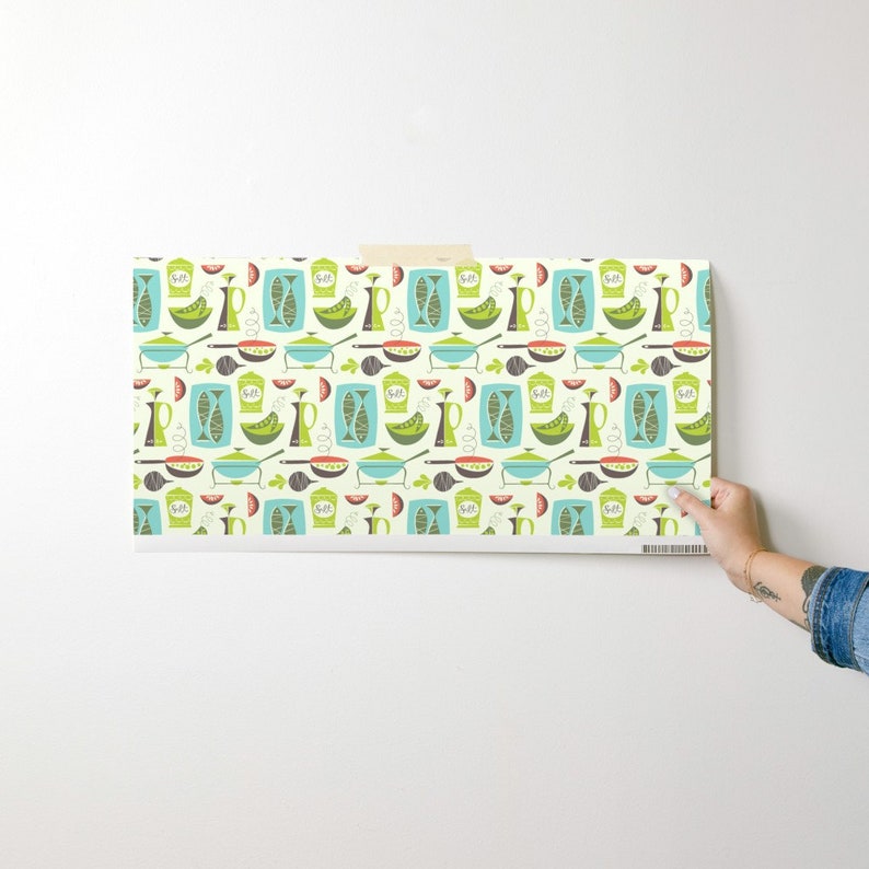 Vintage Kitchen Wallpaper - In The Kitchen - Cream By Studiojenny - Custom Printed Removable Self Adhesive Wallpaper Roll by Spoonflower image 9