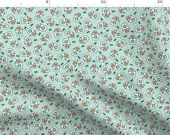 Paw Print Fabric - Puppy Treats by littlearrowdesign -  Coffee Cup Dog Bone Treats Puppy Dog Animals Pets Fabric by the Yard by Spoonflower