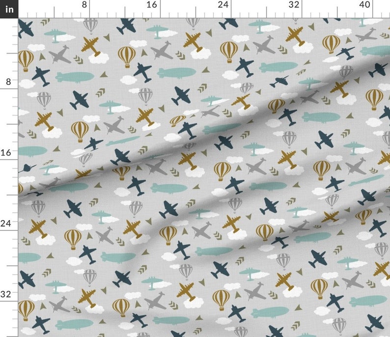 vintage air travel fabric