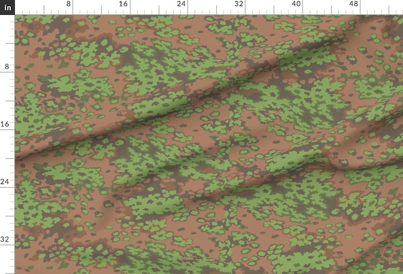 Spring Camo Fabric - German by Ricraynor - Spring Green Camouflage ...