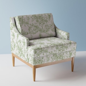 Tela de tapicería victoriana Toile - Bronwyn Toile de lilyoake - Tela romántica estilo rococó francés cortada a medida con Spoonflower