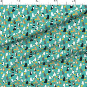 Cats Fabric - Cats And Tacos And Burritos Mexican Fabric Cat By Petfriendly - Cats Hispanic Food Cotton Fabric By The Yard With Spoonflower image 2