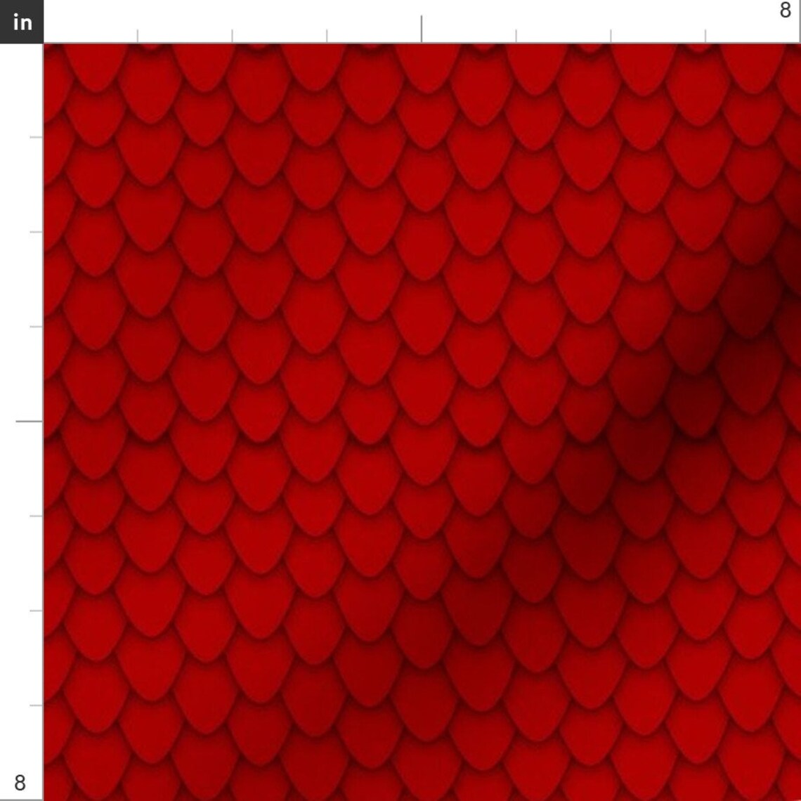 Red Dragon Scales Fabric Red Dragon Scales By Etsy