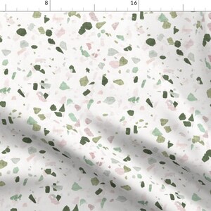 Terrazzo Fabric -Petra Terrazzo By Holli Zollinger -Terrazzo Geometric Modern Home Decor Speckled Cotton Fabric By The Yard With Spoonflower