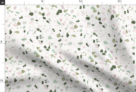 Terrazzo Fabric -Petra Terrazzo By Holli Zollinger -Terrazzo Geometric Modern Home Decor Speckled Cotton Fabric By The Yard With Spoonflower
