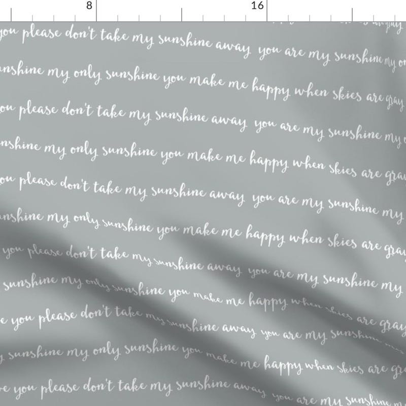 You Are My Sunshine Fabric - Etsy