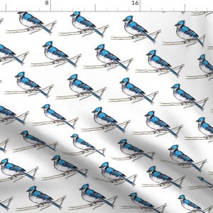 Watercolor Bluebird Fabric - Bluebird Watercolor By Kendrashedenhelm - Woodland Nursery Decor Cotton Fabric By The Yard With Spoonflower