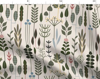 Vegetable Garden Fabric - Herb Garden By Sarahparr - Plants Cooking Chef Fresh Produce Gardening Cotton Fabric By The Yard With Spoonflower