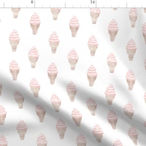 Ice Cream Fabric - Soft Serve Ice-Cream By Littlearrowdesign - Ice Cream Summer Dessert Food Cotton Fabric By The Yard With Spoonflower