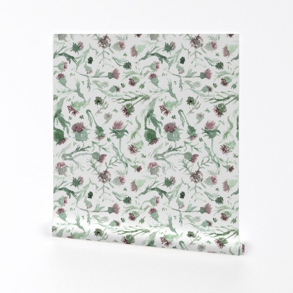 Thistle Wallpaper - Etsy