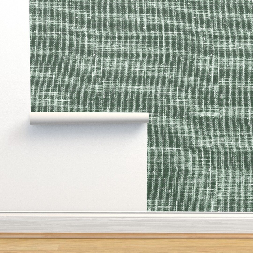 Modern Rustic Wallpaper Weathered Green by Heatherdutton Etsy