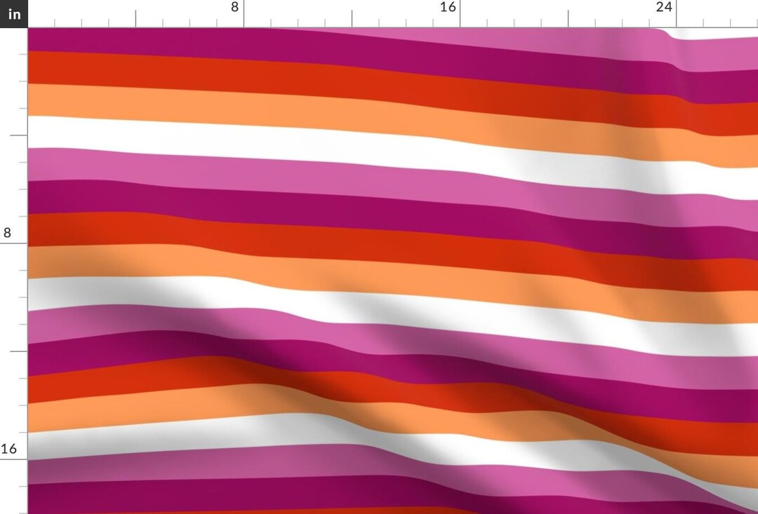 Lgbtqia Fabric - Lesbian Pride by Urban_lights - Queer Stripe Lesbian ...