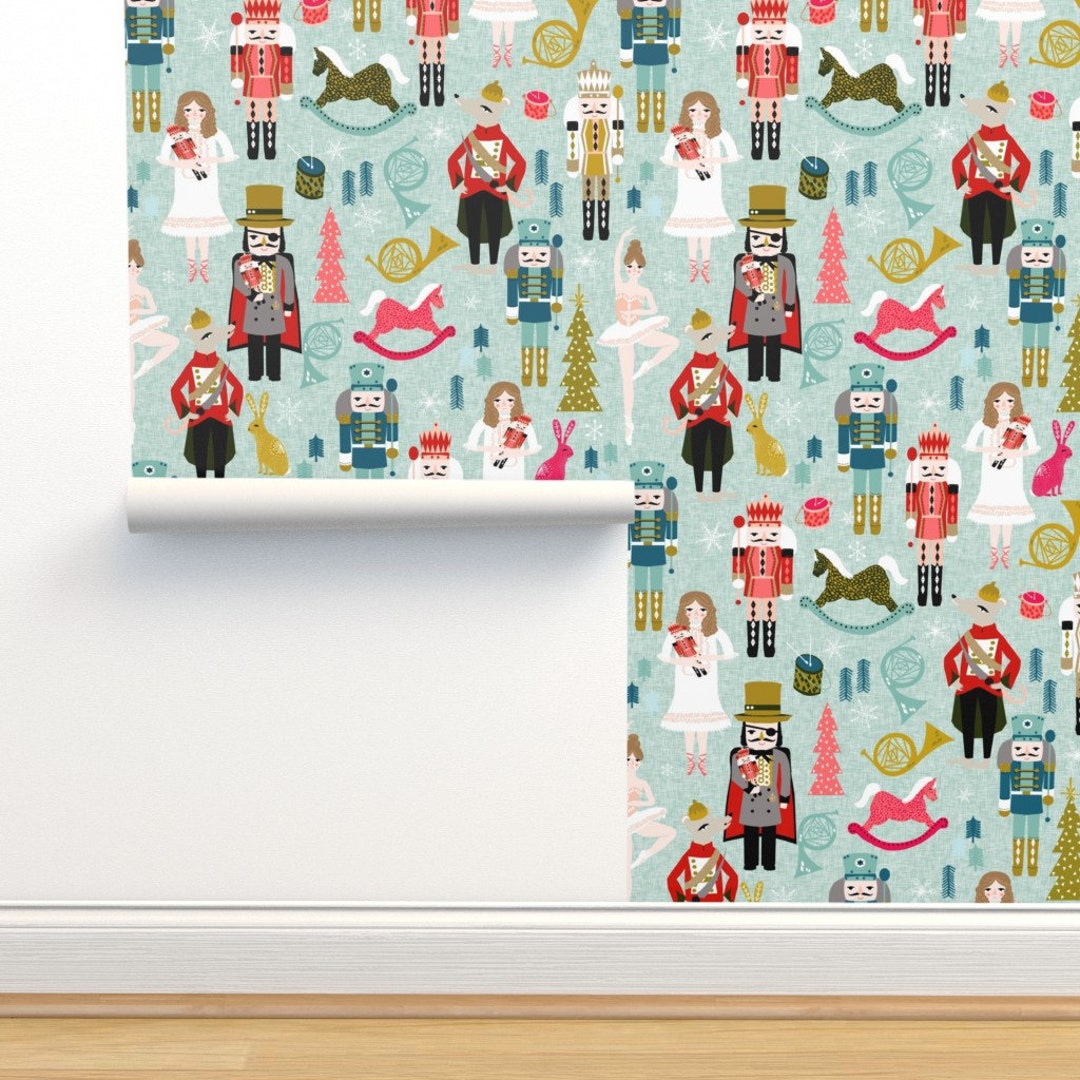 Nutcracker Wallpaper Large Xmas Holiday Christmas by Andrea - Etsy
