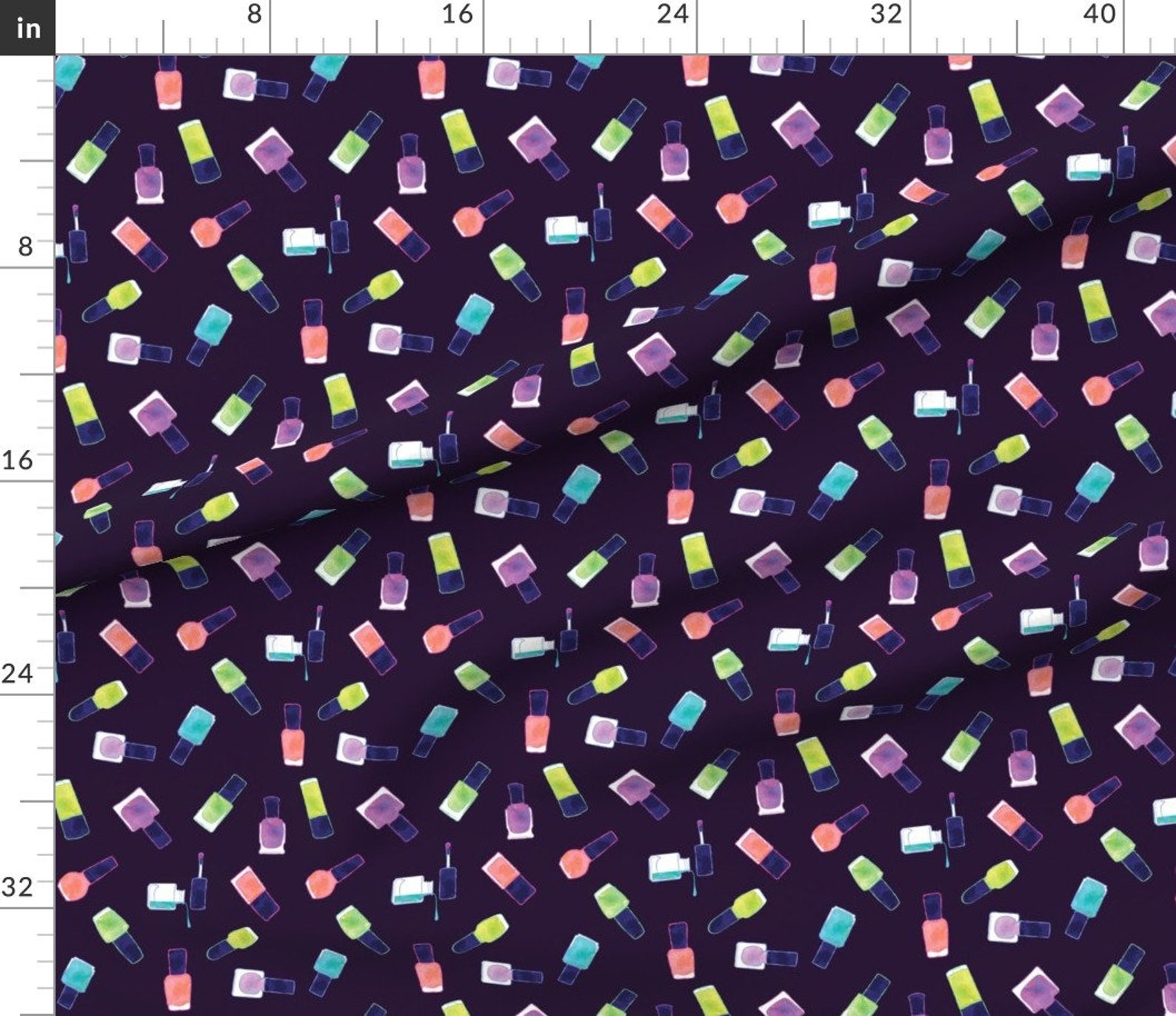 Nail Polish Fabric Nail Polish in Colors by Pinkowlet Etsy