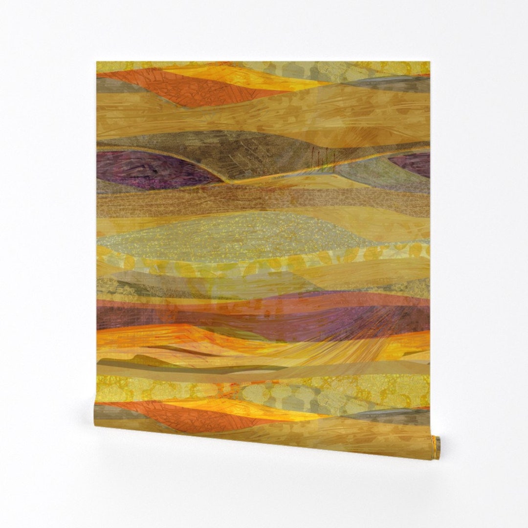 Modern Desert Wallpaper Southwest Modern by Wren_leyland Mountain