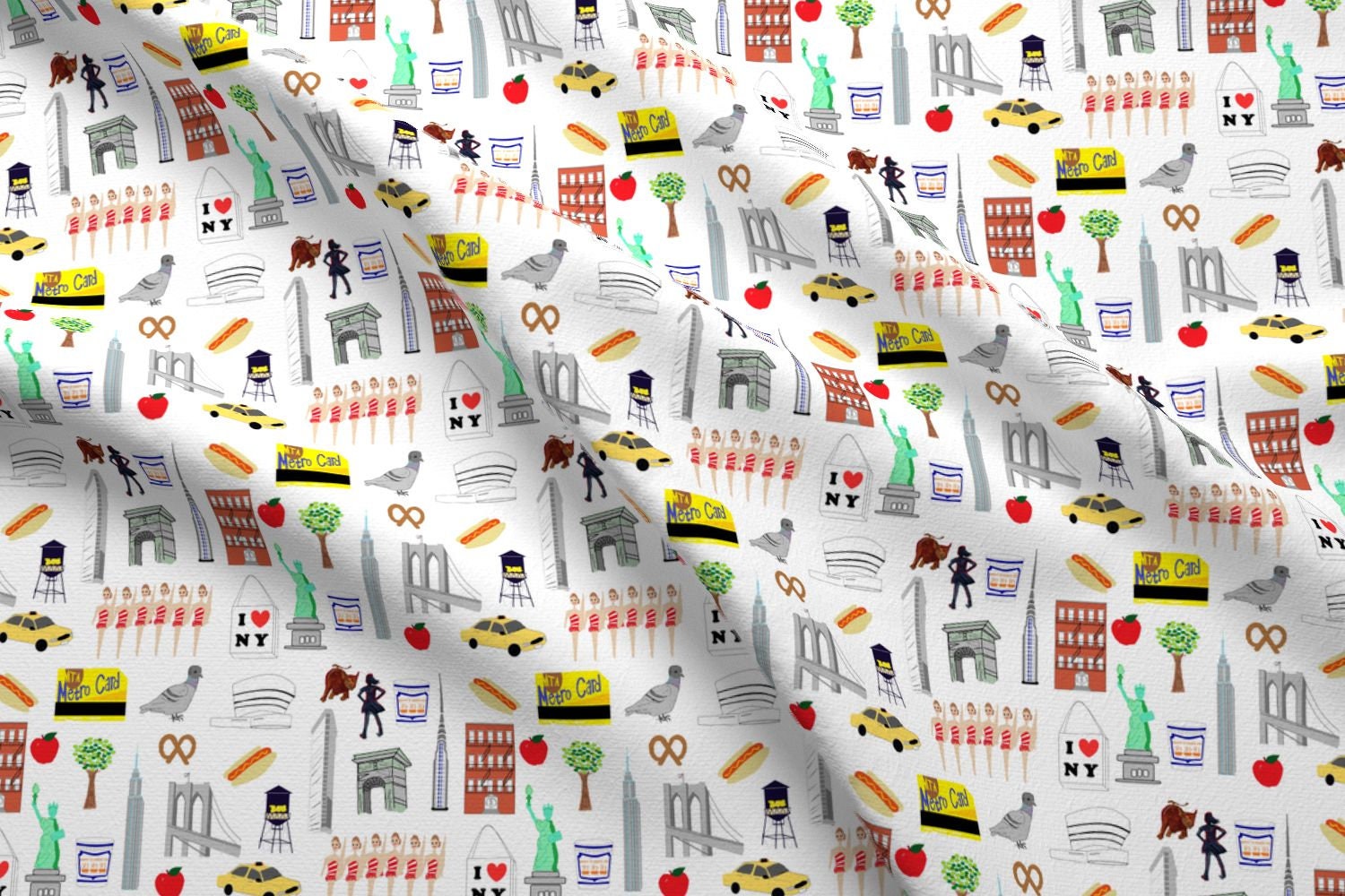 New York Fabric New York Nyc Favorites By Cityette Love Etsy