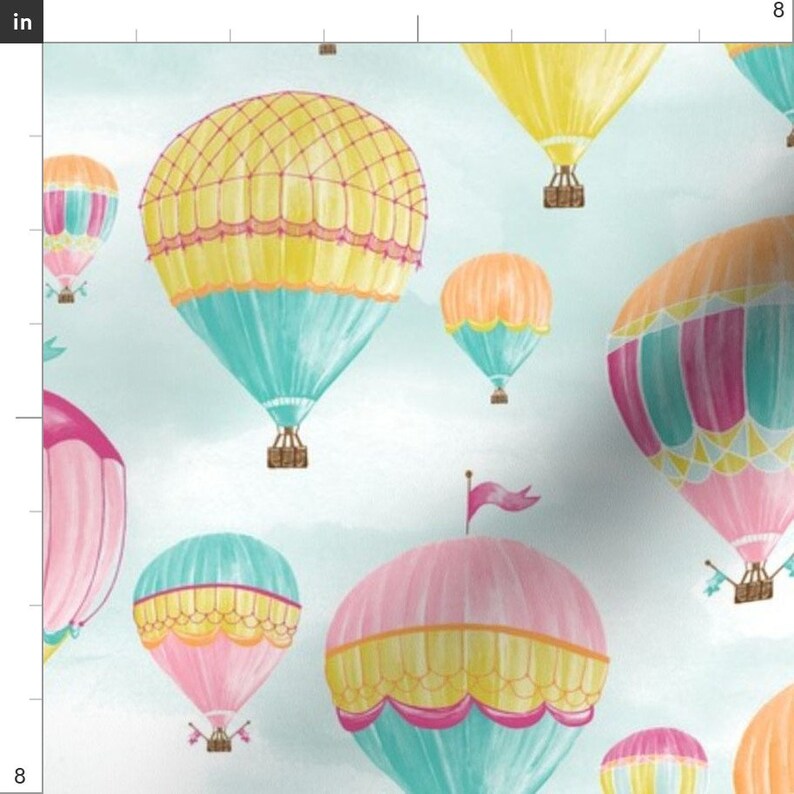 Hot Air Balloon Fabric Hot Air Balloons by Jillbyers Hot Etsy Australia