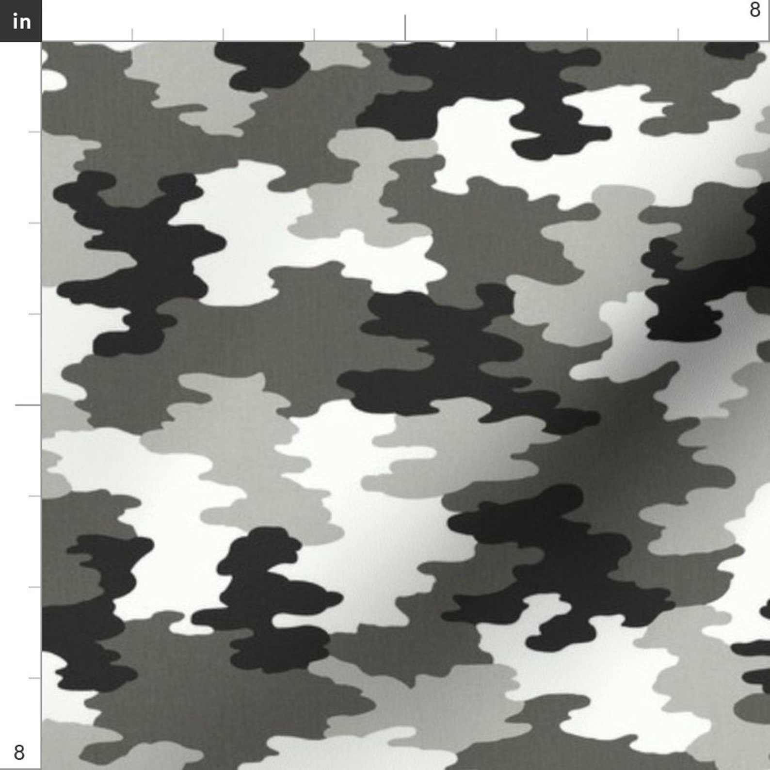 Gray Camouflage Fabric Camo Black White Grey Camouflage by Etsy