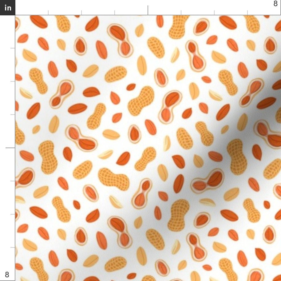 Peanuts Fabric Peanuts by Stolenpencil Peanuts Food Snack Etsy