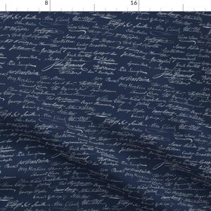 American History Fabric - Declaration Of Independence by landpenguin -  Hamilton George Washington  Fabric by the Yard by Spoonflower