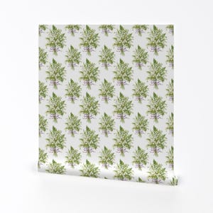 Muguet Wallpaper - Muguet On White By Lilyoake - Muguet Custom Printed Removable Self Adhesive Wallpaper Roll by Spoonflower
