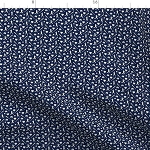 Baseball Fabric - Micro Scale Baseball Fabric Navy B18bs By Littlearrowdesign - Baseball Nursery Cotton Fabric By The Yard With Spoonflower