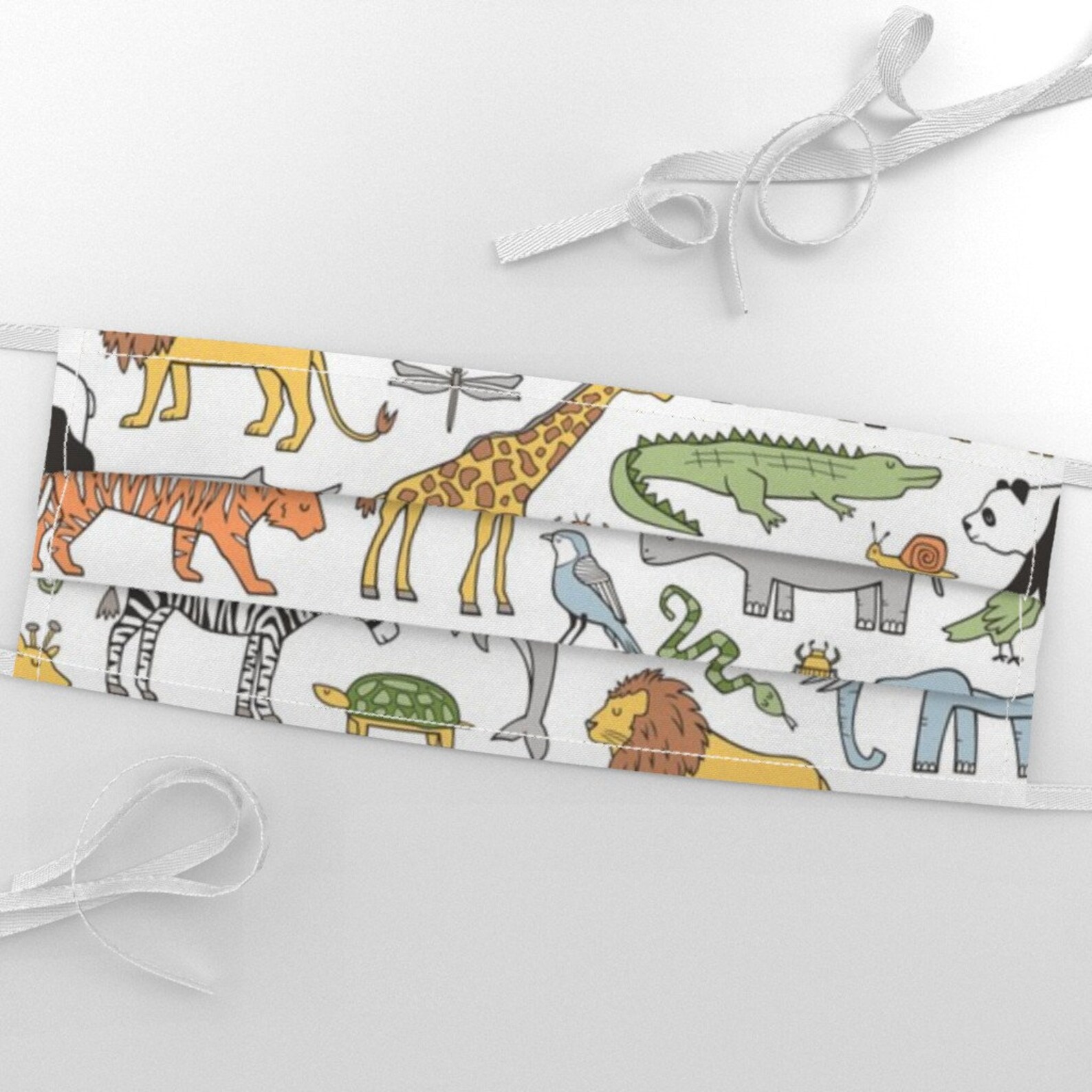 Zoo Animals Fabric Zoo Animals Panda Giraffe Lion Tiger Etsy