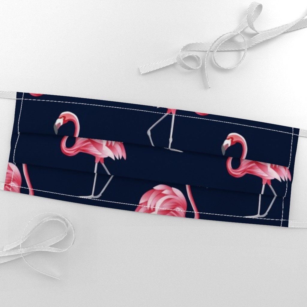 Vintage Flamingos Fabric Vintage Flamingo by Marta Strausa Etsy