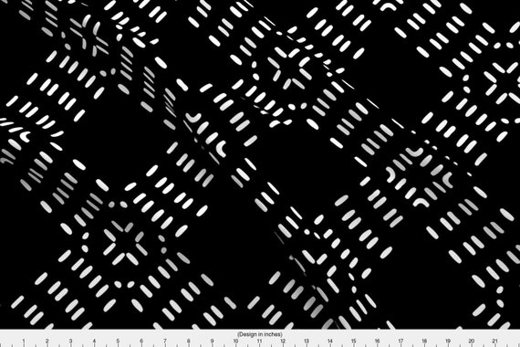 Spoonflower Moroccan Fabric Home Decor Black and White Abstract Moroccan Farmhouse Modern Tile by Littlearrowdesign Printed on Performance Piqu/é Fabric by The Yard