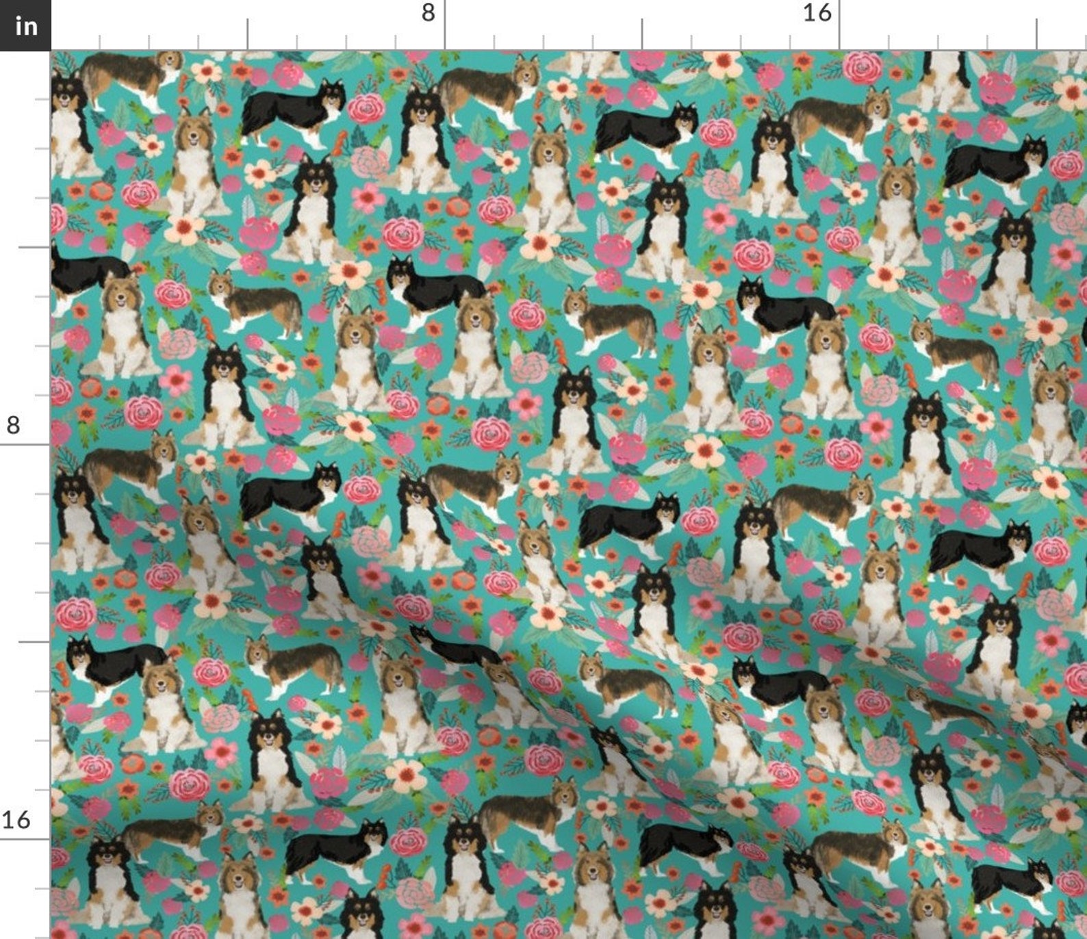 Sheltie Mom Shetland Sheepdog Floral Lavender Women Tote Bag