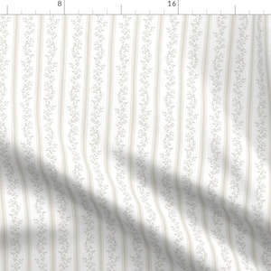Neutral Fabric - Libby Stripe by danika_herrick - Earth Tones Regency Cottagecore Neutral Traditional Fabric by the Yard by Spoonflower
