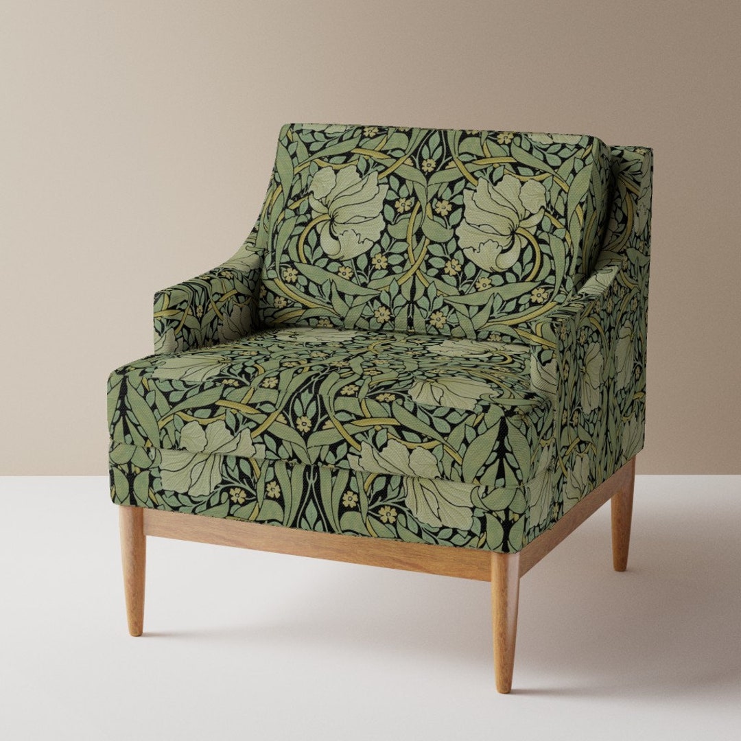 Victorian Upholstery Fabric Pimpernel by Peacoquettedesigns Vintage