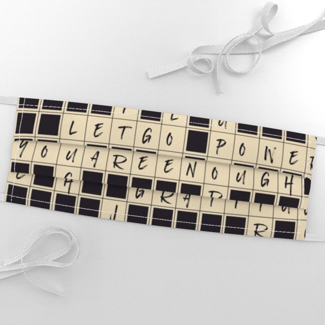 Affirmation Crossword Puzzle Fabric Crosswords Affirmations Etsy