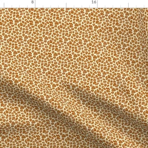 Giraffe Fabric - Giraffe Spots By Eclectic House - Giraffe Brown Beige Yellow Safari Africa Kids Cotton Fabric By The Yard With Spoonflower