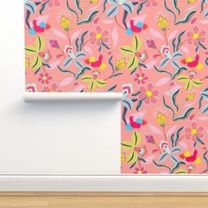 Lilly Pulitzer Style Fabric Wallpaper and Home Decor  Spoonflower