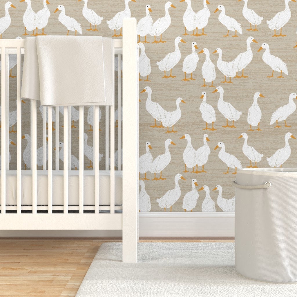 Ducks in A Row Wallpaper Ducks in A Row by Sarah Treu - Etsy
