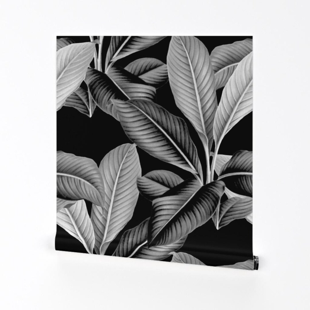 Palm Wallpaper - Palm in Palm ~ Black and White by Peacoquettedesigns ...