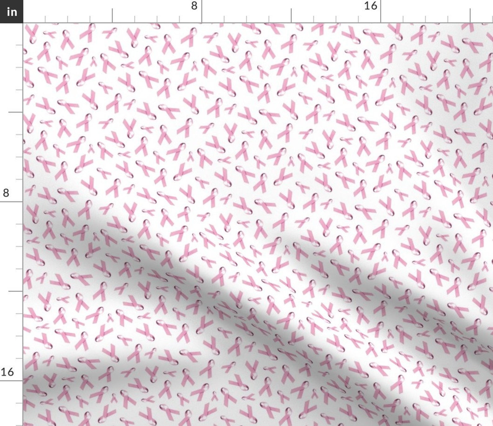 Breast Cancer Fabric Pink Ribbons for Breast Cancer by - Etsy