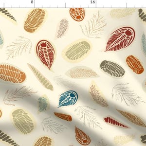 Trilobites Fabric - Trilobite Dig By Cleolovescolor - Trilobites Geology Rocks Fossils Ancient Cotton Fabric By The Yard With Spoonflower