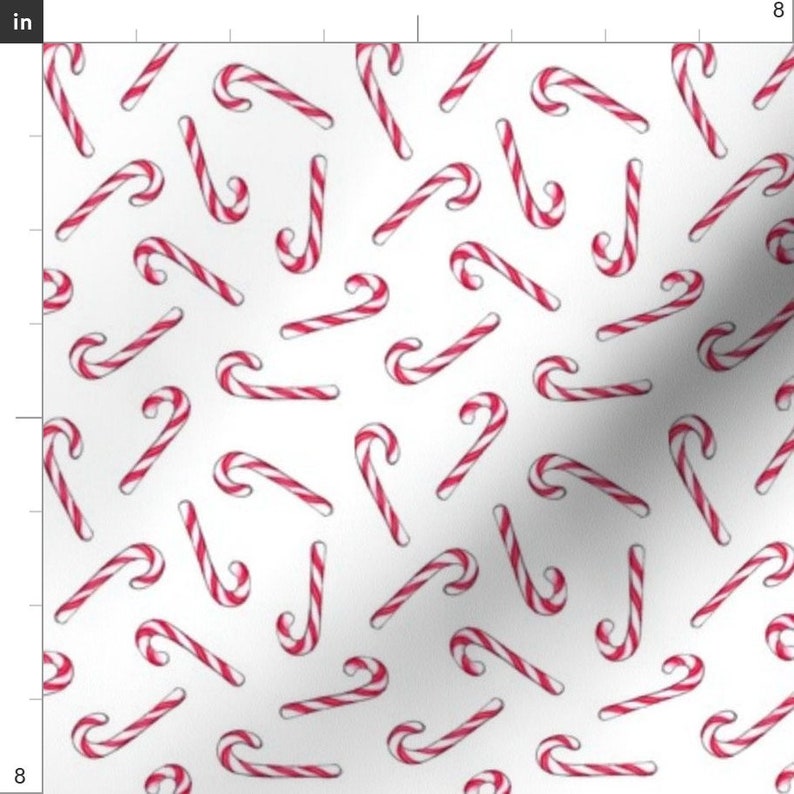 Candy Cane Fabric Candy Canes by Hazel Fisher Creations Etsy