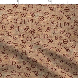 Cattle Brands Fabric - Cattle Brands On Wood By Arts And Herbs - Cattle Ranching Farms Brand Cotton Fabric By The Yard With Spoonflower