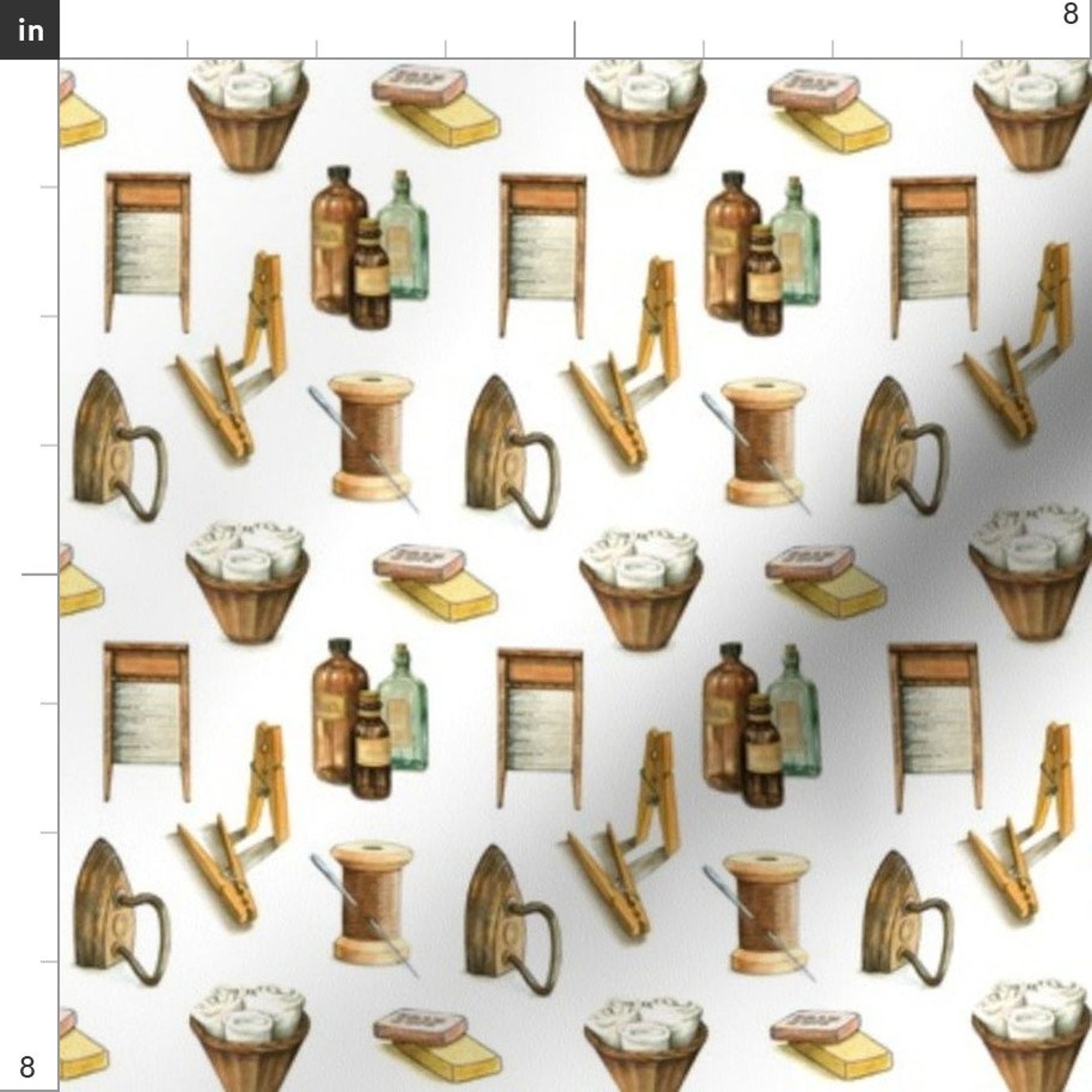 Laundry Room Fabric Farmhouse Washing Clothespin Towel Soap Etsy