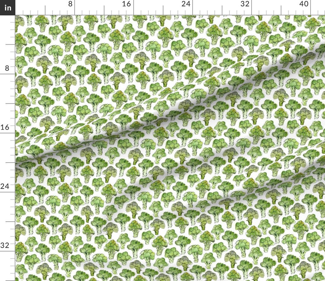 Broccoli Fabric Broccoli Formal by Crumpetsandcrabsticks Etsy
