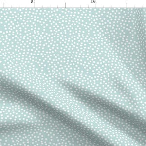 Polka Dots Indy Bloom Design Fabric - Ibd-Aqua-Dot 5.5x5.5 By Indybloomdesign - Indy Bloom Design Cotton Fabric By The Yard With Spoonflower