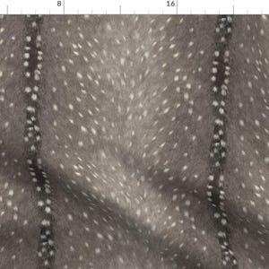 Deer Fabric - Deer Hide // Cashmere By Willowlanetextiles - Deer Cotton Fabric By The Yard With Spoonflower