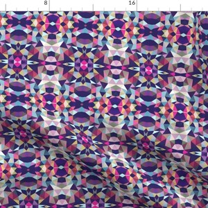 Modern Aztec Fabric - Dark Garden Tribal By Beththompsonart- Multi Colored Abstract Geometric Cotton Fabric By The Yard With Spoonflower