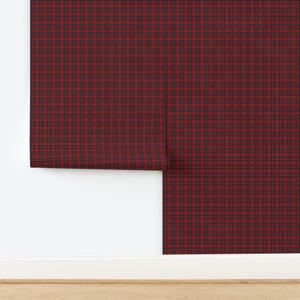Scottish Wallpaper - Plaid Tartan By Lilyoake - Scottish Highlands Custom Printed Removable Self Adhesive Wallpaper Roll by Spoonflower image 4