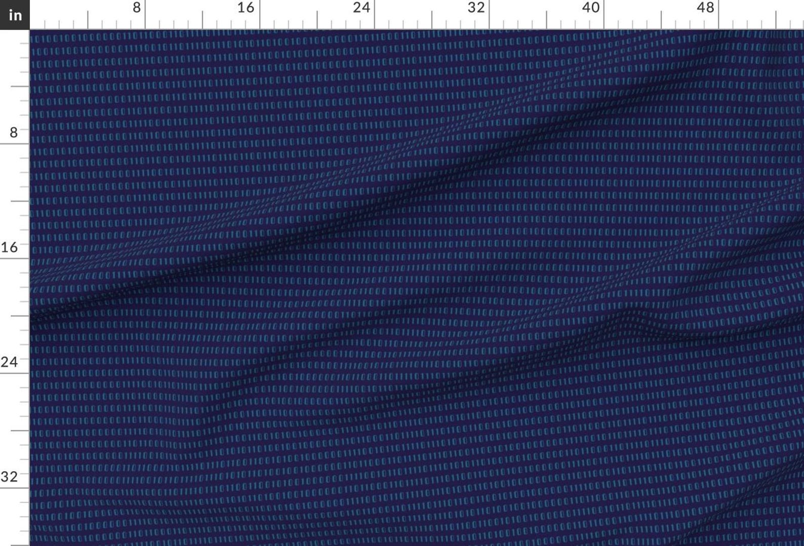 1s and 0s Fabric - Cuteness Binary by Lellobird - Binary Code Computer ...