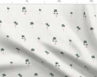 Palm Tree Fabric - Petra Palm By Holli Zollinger - Palm Tree Botanical Modern Home Decor Green Cotton Fabric By The Yard With Spoonflower